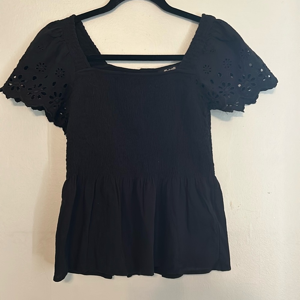 Madewell peplum top size XS